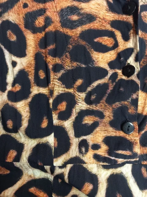 درشت پلنگی N008 Printed 3-Button Shirt