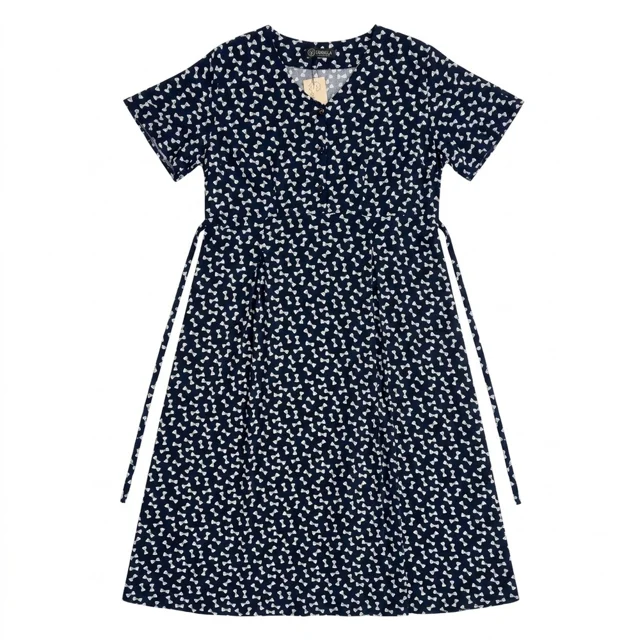 N008 Printed 3-Button Shirt پاپیونی