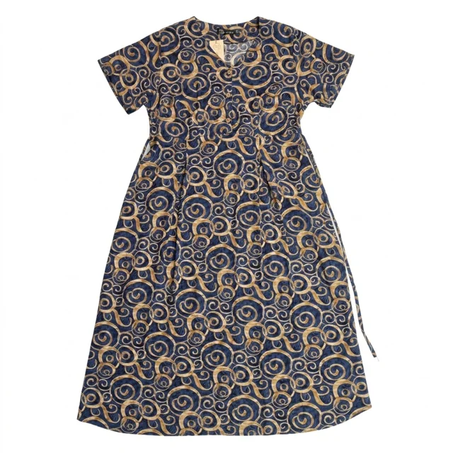 سرمه ای طلاییN008 Printed 3-Button Shirt