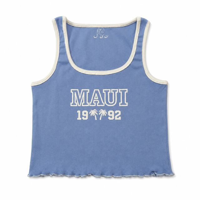 آبی آسمانی کراپ فانریپ Maui F011